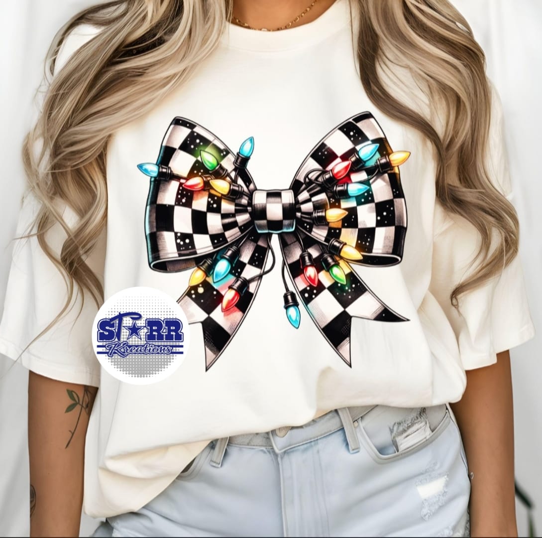 Racing Bow Christmas Lights